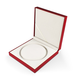custom jewelry paper packaging box silver logo for bracelet
